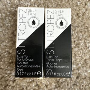 2x St. Tropez Self Tan Luxe Tan Tonic Glow Drops ~ Travel Size 0.17 Fl Oz